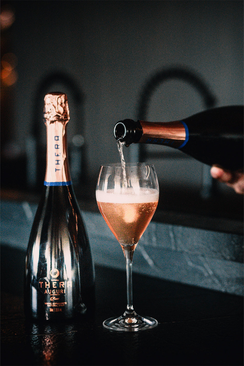 Thera Auguri Champenoise Brut Rosé